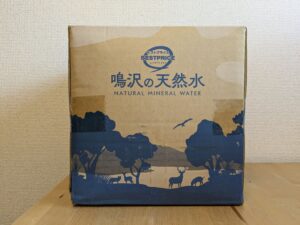 鳴沢の天然水　トップバリュ　BIB　バック院ボックスタイプ　鳴沢村産ミネラルウォーター