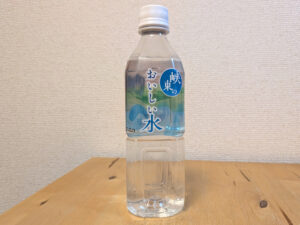 峡東のおいしい水 水道水由来のボトルドウォーター ラベル正面