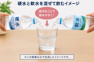硬度の高いミネラルウォーターが飲みづらいと感じたら 硬水と軟水を混ぜてしまえばいい