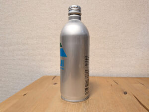 FAMIMA フジミネラルウォーター 490ml アルミ缶ボトル 富士吉田市産 ファミリーマートオリジナル 側面