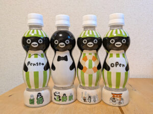 Pensta Suicaのペンギン ボトルドウォーター 桜木町・新宿・上野・大宮 ラベル正面