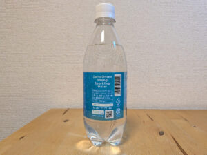 ZAIHO 財寶温泉 強炭酸水 鹿児島県垂水市産温泉水由来ミネラルウォーター使用 ラベル側面 成分表記 バーコード