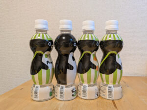 Pensta Suicaのペンギン ボトルドウォーター 桜木町・新宿・上野・大宮head部・背面拡大