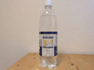 高密度 炭酸水 ミネラルウォーター使用 炭酸充填時4.8G.V ラベル側面 飲み方