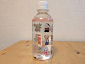 Sylvanian Families シルバニアファミリー ミネラルウォーター 静岡県富士市産 ラベル側面 バーコード