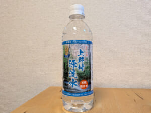 上野村源流水 悠久の森 ミネラルウォーター ラベル正面